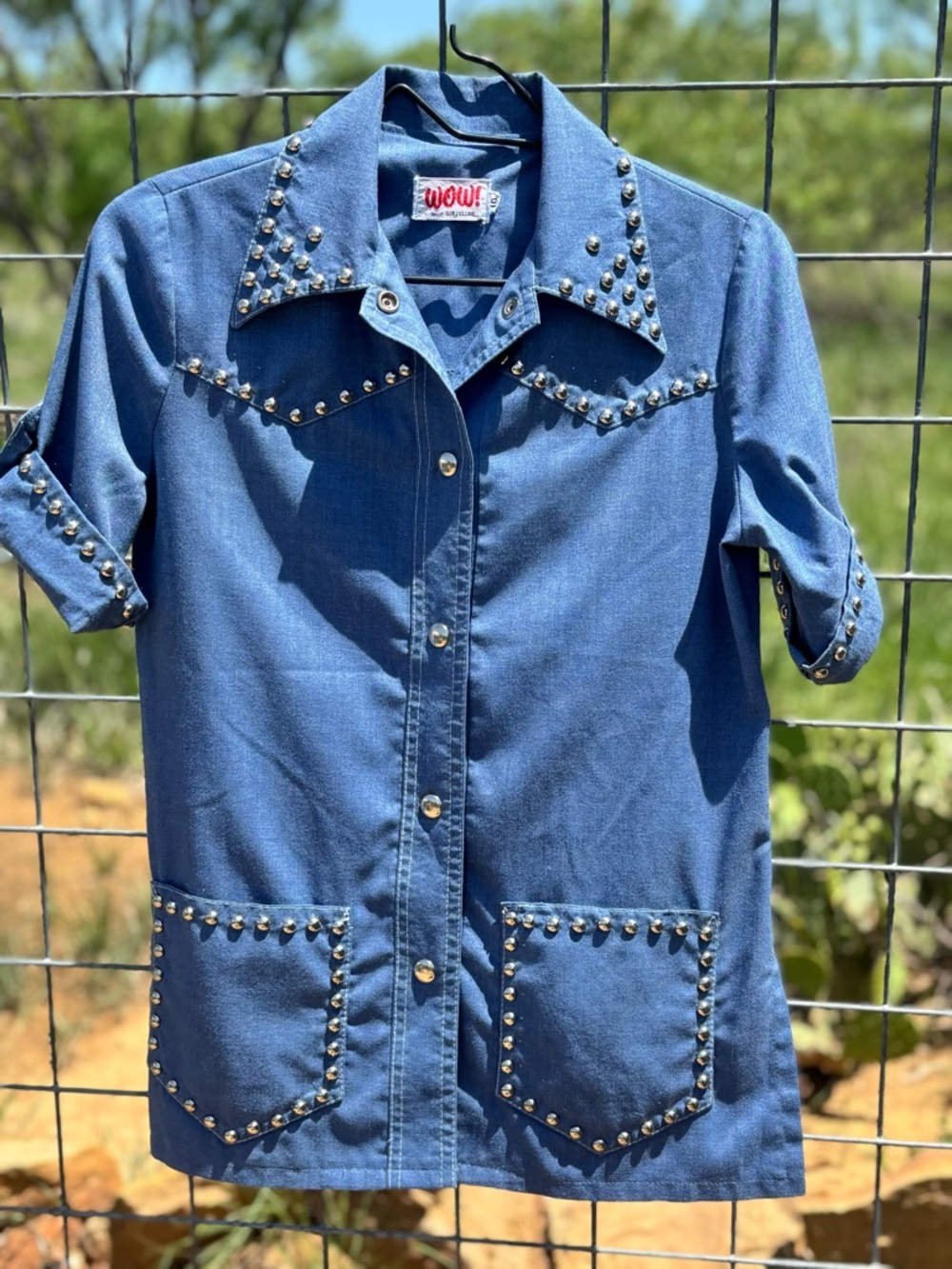 WOW Brand Vintage 70’s Studded Western Shirt